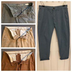 3x H&M Cotton Twill Casual Chinos (32”)